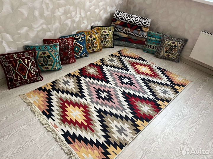 Ковры двусторонние сканди/турецкие килимы дорожки