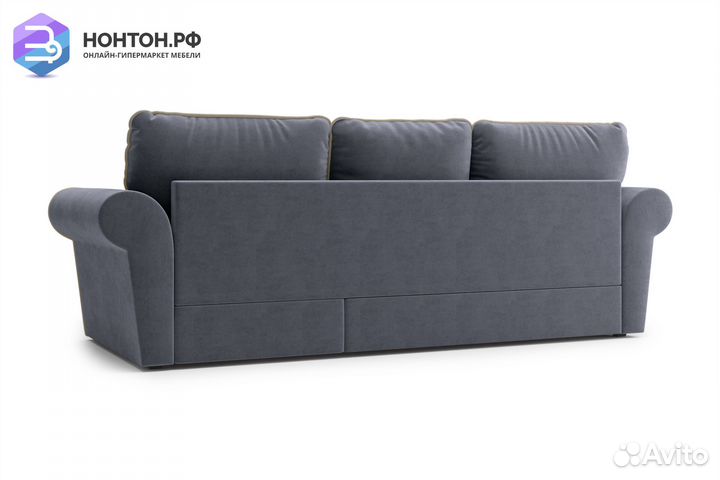 Диван угловой дельфин Прованс темно-серый