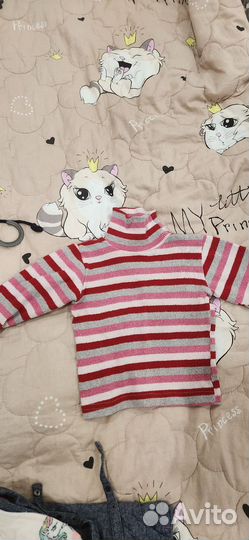 Вещи пакетом на девочку 80 86 92
