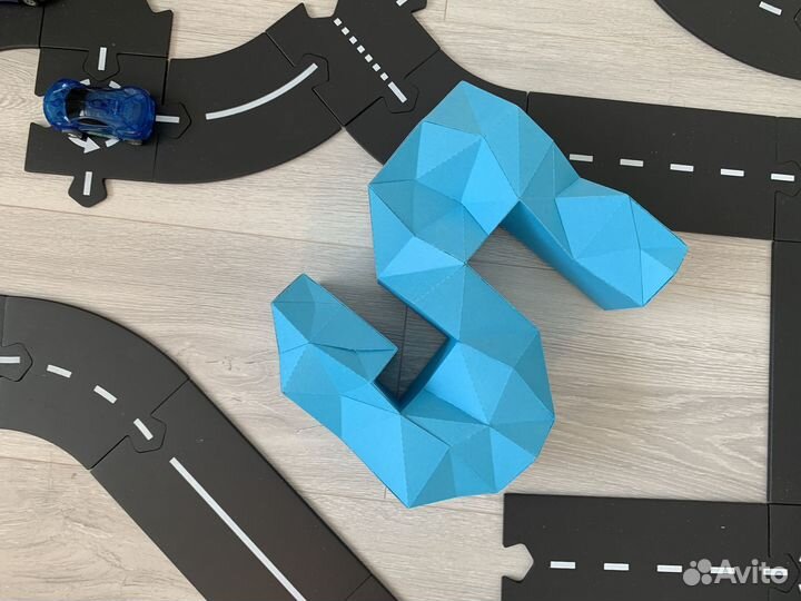 Синяя цифра 5 Украшения на день рождения декор