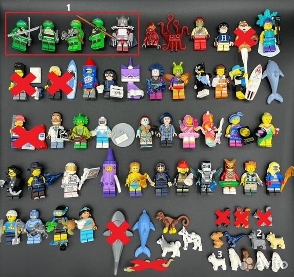 Lego минифигурки разных серий