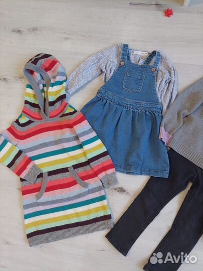 Одежда для девочки zara hm 98