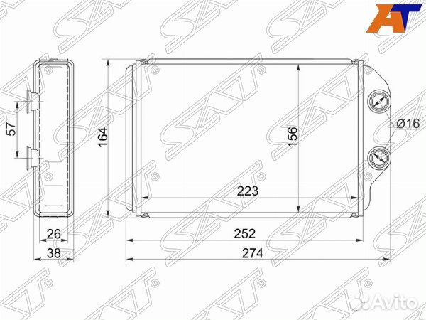 Радиатор отопителя салона toyota camry gracia