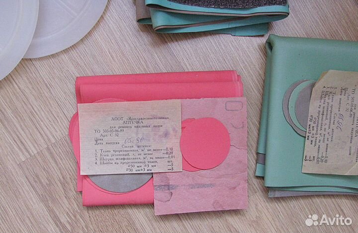 Комплект для ремонта резиновой лодки