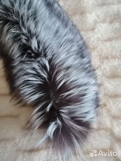 Воротник натуральная чернобурка