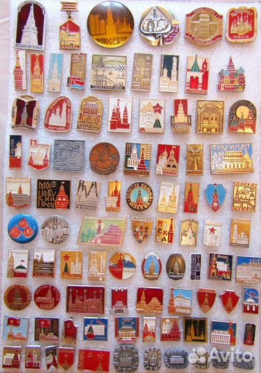 Значки Москва город СССР сувенир