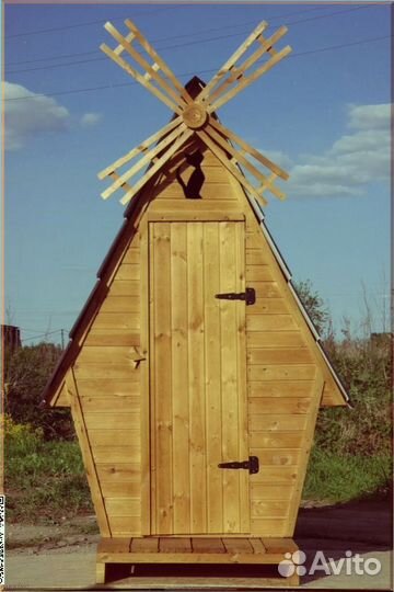 Дачный туалет с декором и установкой пбг 908