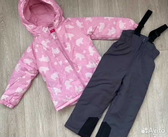 Костюмы зимние новые девочке 104/110/116
