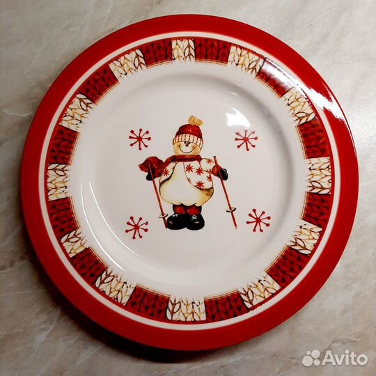 Тарелка новогодняя