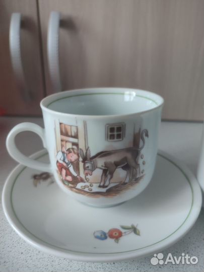 Посуда детская гдр Кольдиц фарфор