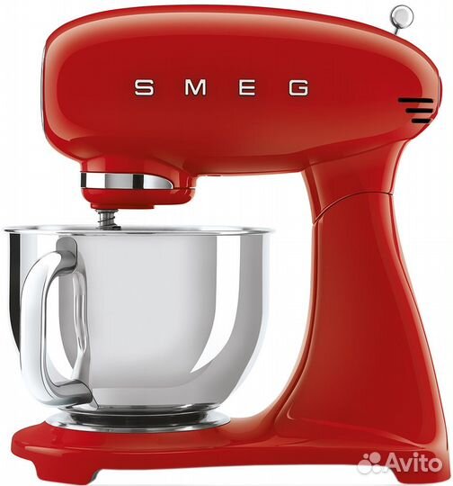 Миксер планетарный Smeg SMF03rdeu красный