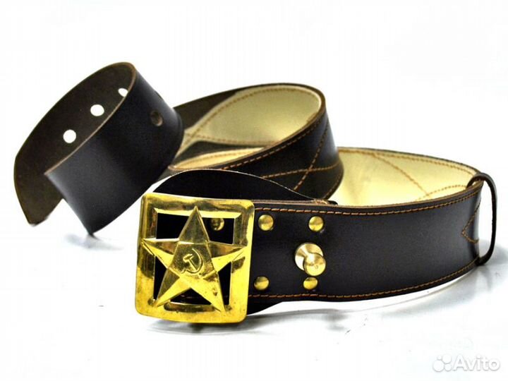 Ремень офицерский со звездой са