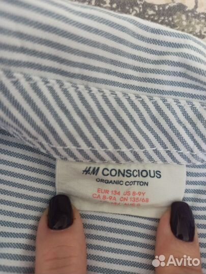 Рубашка для мальчика hm 134 р