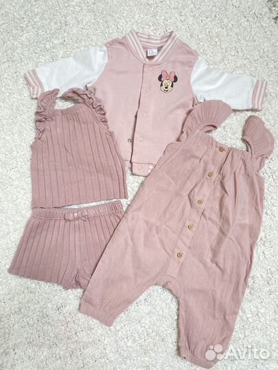 Вещи летние пакетом H&M на девочку 68-74