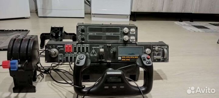 Logitech yoke flight system