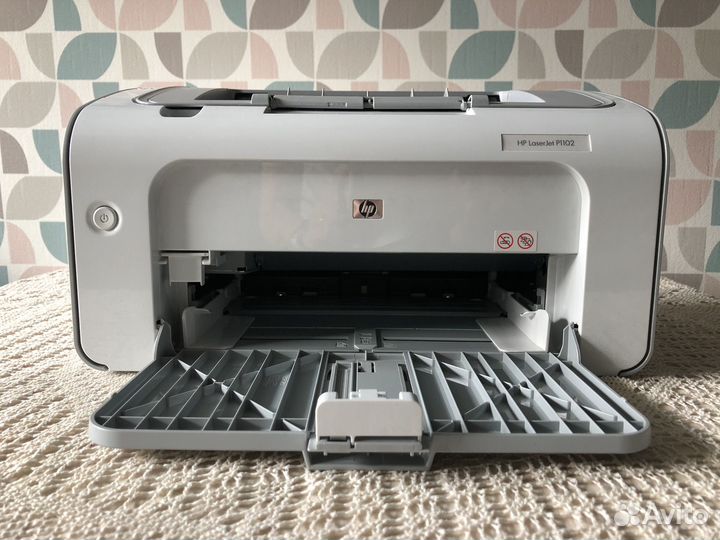 Принтер лазерный HP LaserJet P1102, ч/б, A4, белый