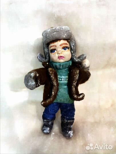 Ватные елочные игрушки