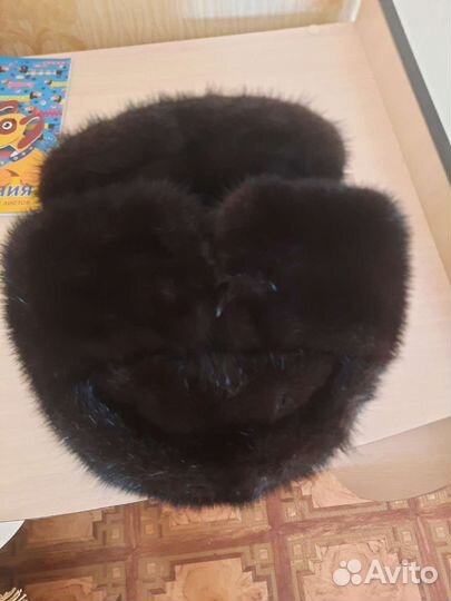 Норковая шапка мужская