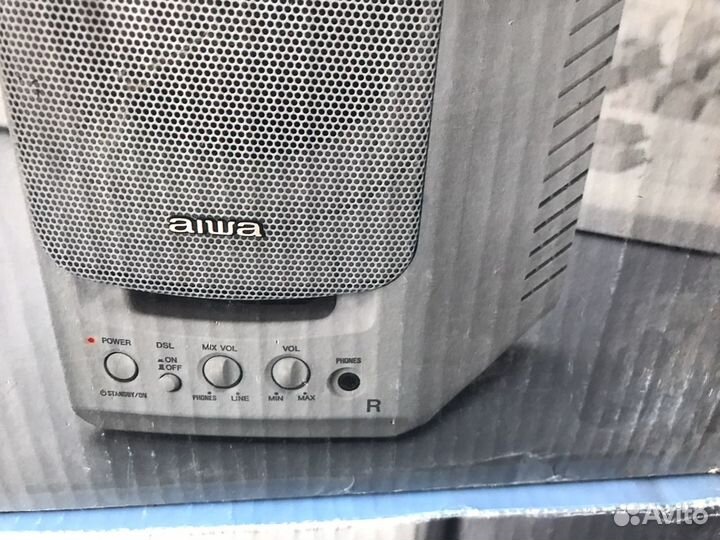 Колонки для компьютера aiwa 20вт новые