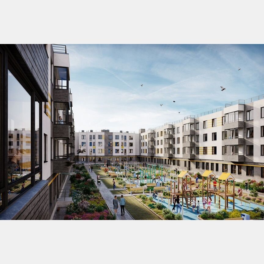2-к. квартира, 57,2 м², 1/4 эт.