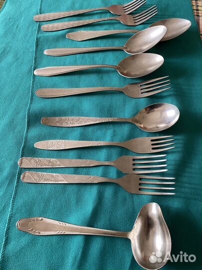 Ножи, вилки,ложки,лопатка для торта