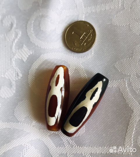 Тибетская Бусина дзи Кубера