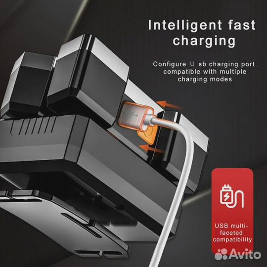 Светодиодный налобный фонарь с пятью головками