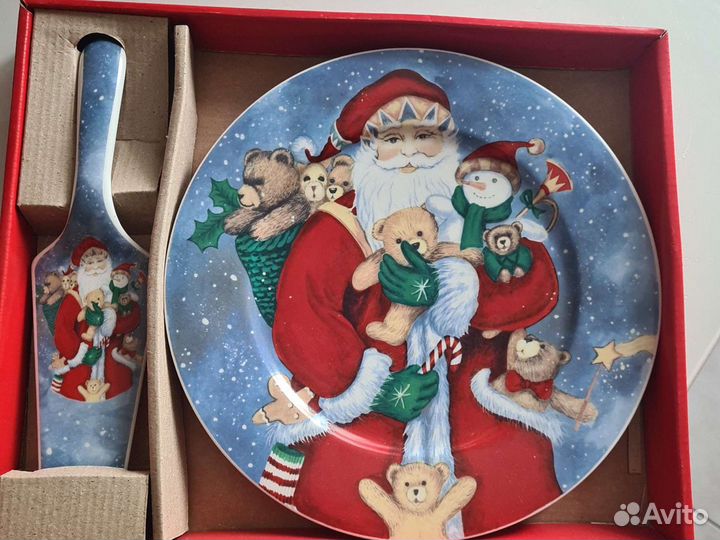 Тортовница новогодняя с лопаткой