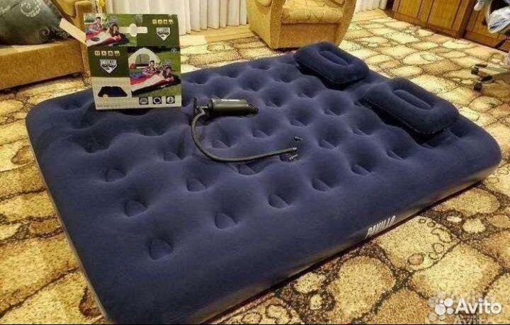 Матрас надувной с насосом и подушками