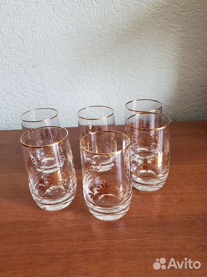Стаканы чешское стекло