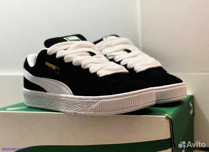 Кроссовки мужские Puma Suede XL “Black White “