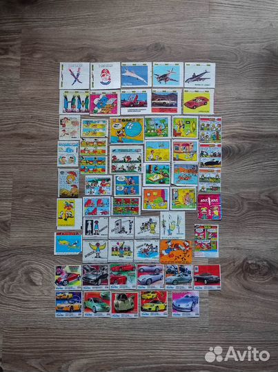 Фантики от жвачек вкладыши обёртки Япония 90-х