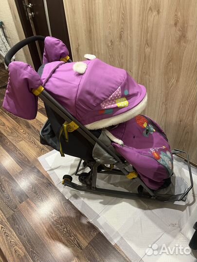 Детские санки коляска бу