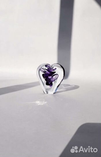 Статуэтка стекло. Советское цветное стекло. Стекло