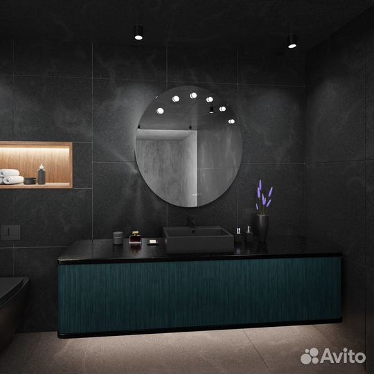 Гримерное зеркало azario Nicole d1000 c подсветко