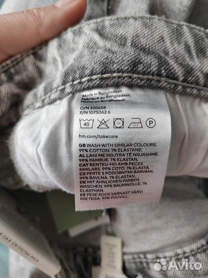 Джинсы новые H&M Slim Regular Ankle Jeans р.40eu