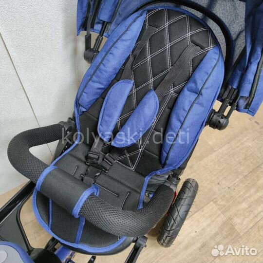 Коляска-велосипед Luxmom 760 синий