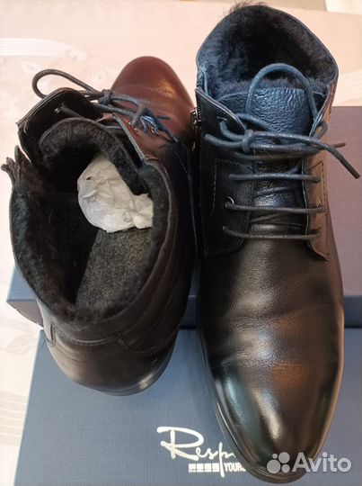 Ботинки натуральная кожа.45 размер