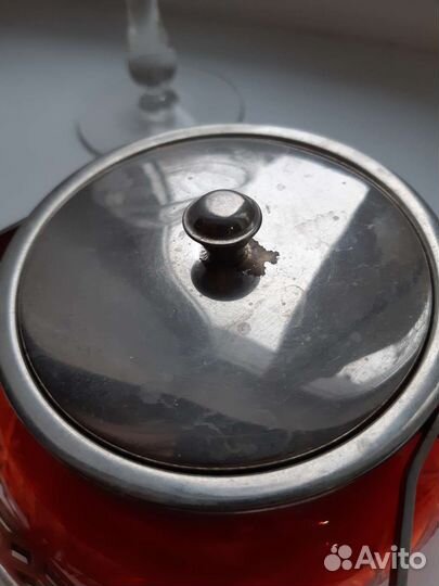 Хрустальная сахарница с крышкой