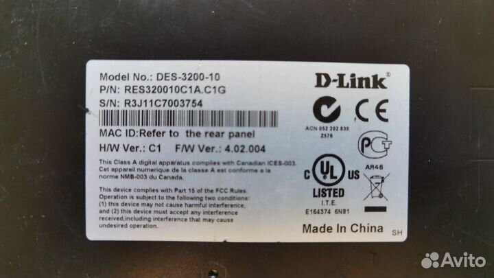 Коммутатор D link