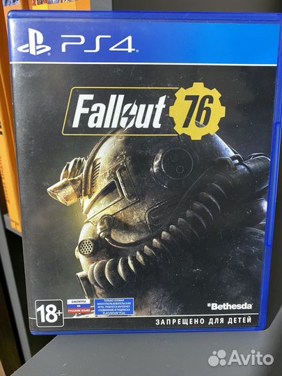 Диск с игрой Fallout 76 для PS4