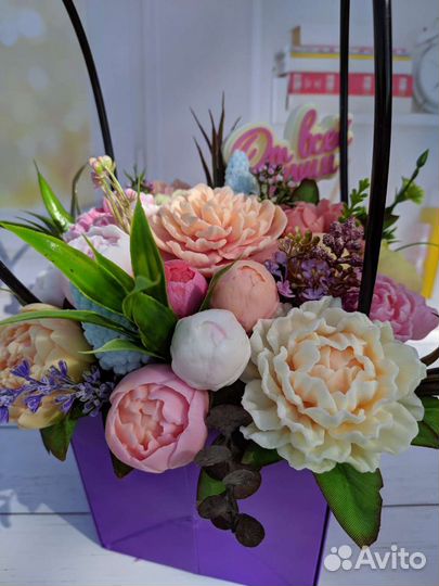 Букет из мыла