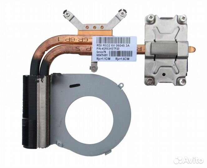 Радиатор охлаждения, термотрубка ноутбука HP Compa