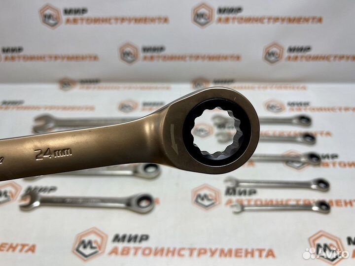 Набор ключей комбинир трещоточных 10 шт