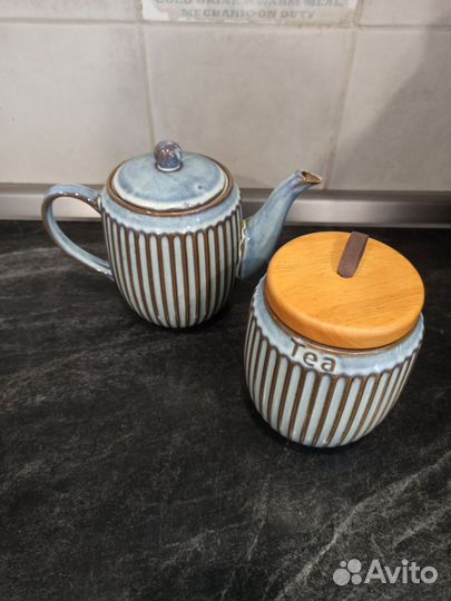 Заварочный чайник на 1000мл + сахарница