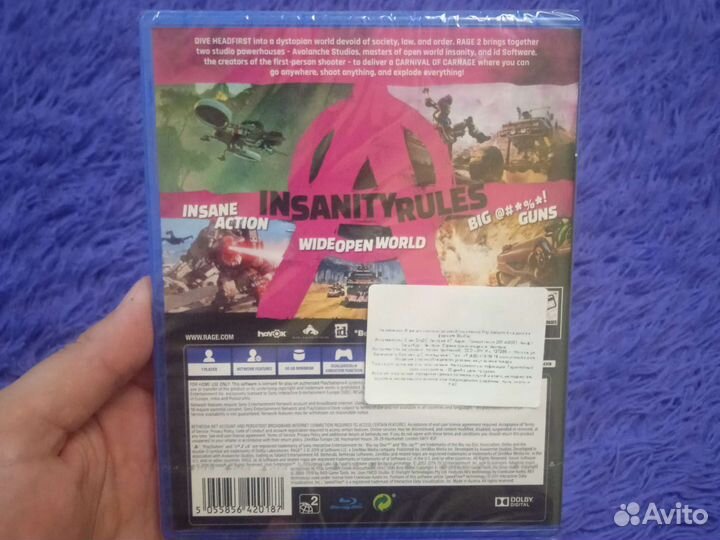 Rage 2 Игра для приставки ps4 новая