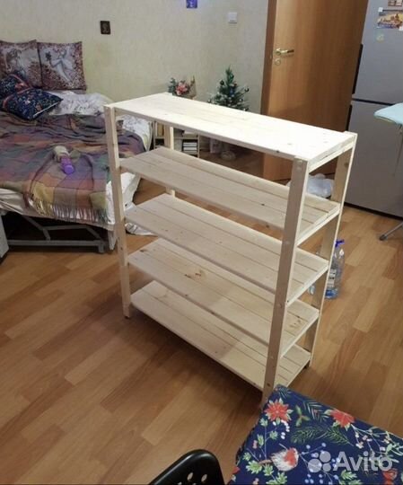 Полка деревянная