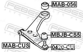 Шаровая опора febest 0420-CU (05105040AD)