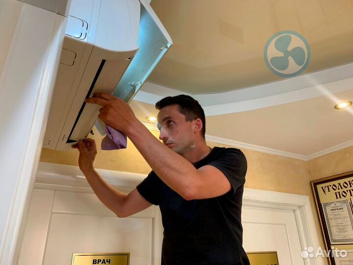 Чистка сплит систем, ремонт сплит систем, заправка