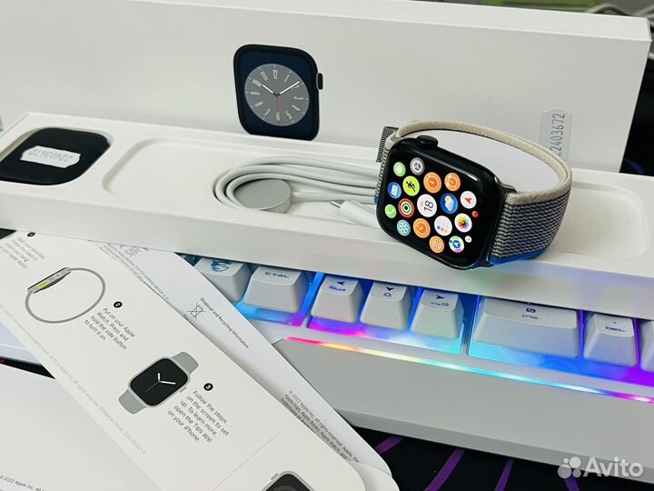 Идеальные Apple Watch 8 45 mm (100акб) Midnight